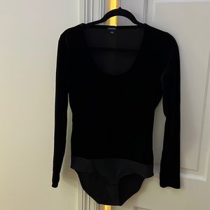 J.Crew velvet scoop neck bodysuit